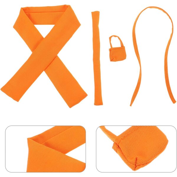 Set Costume Moine Cinese per Bambole da 17 cm, Tessuto Morbido e Dettagli Curati