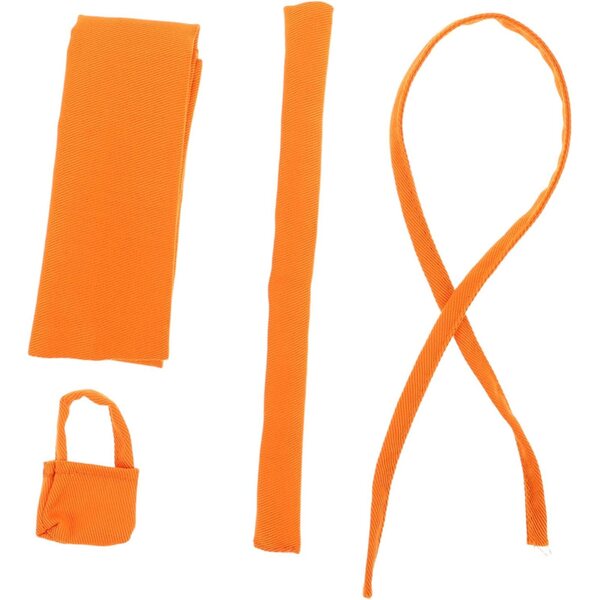 Costume Monaci Cinese in Tessuto Morbido per Bambole e Peluche 17 cm