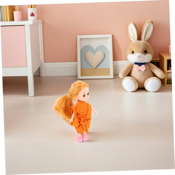 Costume Monaci Cinese in Tessuto Morbido per Bambole e Peluche 17 cm