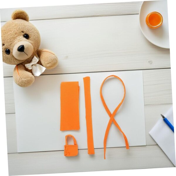 Costume Monaci Cinese in Tessuto Morbido per Bambole e Peluche 17 cm