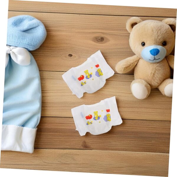 WOONEKY 10 Pezzi Pannolini per Bambole Realistiche Accessori Gioco Bambini