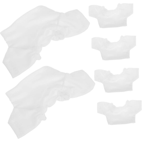 Set 6 Camicie Bianche Eleganti per Orsi di Peluche e Bambole Reborn