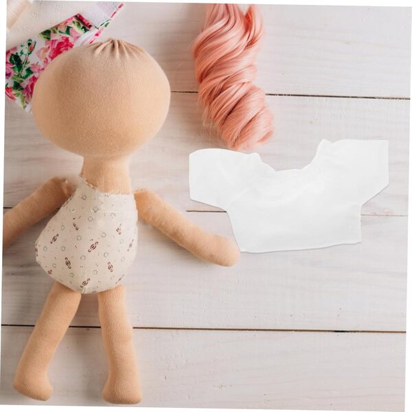 Set 6 Camicie Bianche Eleganti per Orsi di Peluche e Bambole Reborn