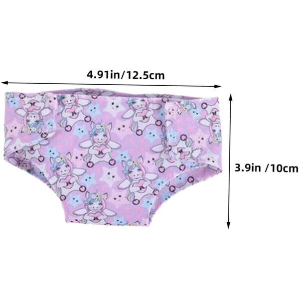 Set 2 Culotte per Bambola in Tessuto Resistente per Bambole 18 Pollici - Giochi di Ruolo