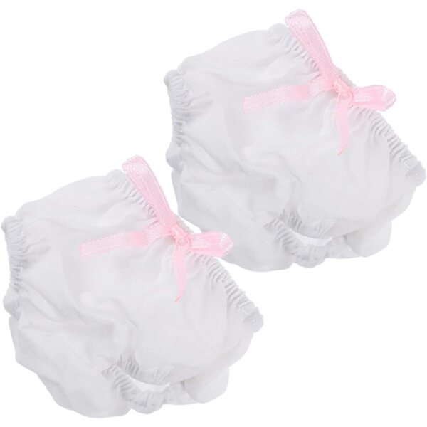 Hohopeti Set 2 Culottes Bianche Miniature per Bamboles 15-20 cm Accessori Vestiti