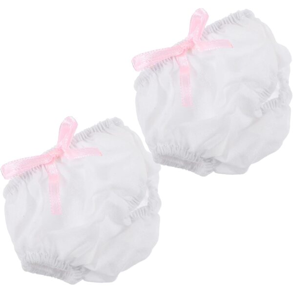 Hohopeti Set 2 Culottes Bianche Miniature per Bamboles 15-20 cm Accessori Vestiti