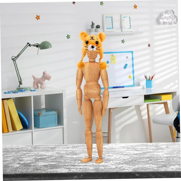 Mini cappelli tricotati per bambole BJD in filato colorato con design animali