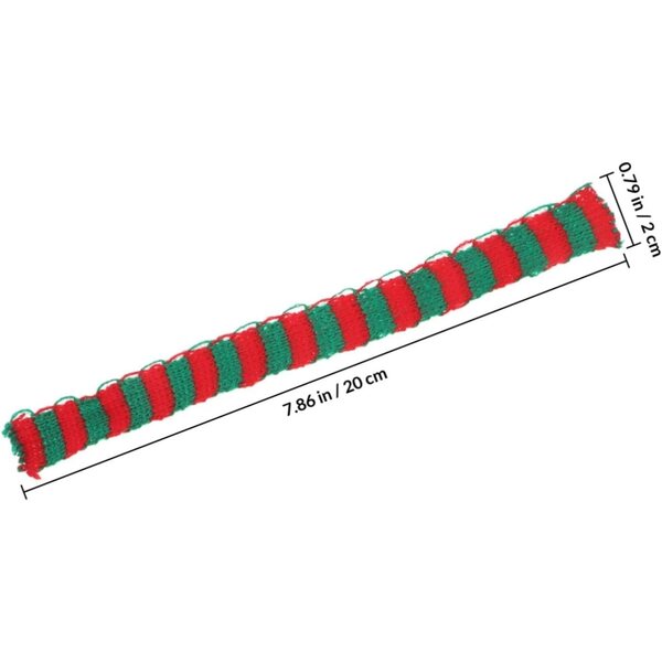 Mini Sciarpe Sciarpe Natalizie in Lana per Bambole Kit 30 Pezzi Rosso Bianco Verde