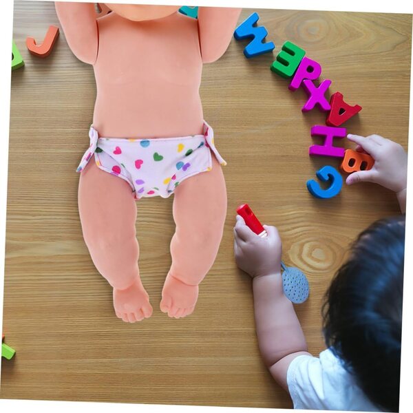 Set 4 Couches Lavabili per Bamboles - Accessori Sicuri e Riutilizzabili per Bambine