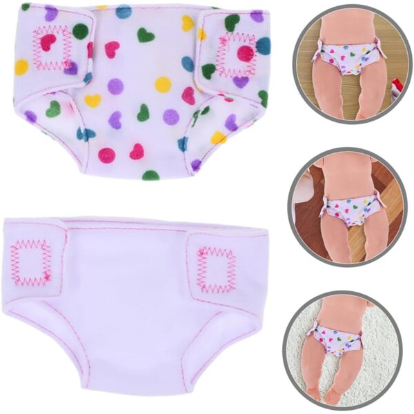 Set 4 Couches Lavabili per Bamboles - Accessori Sicuri e Riutilizzabili per Bambine