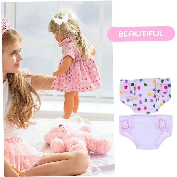 Set 4 Couches Lavabili per Bamboles - Accessori Sicuri e Riutilizzabili per Bambine