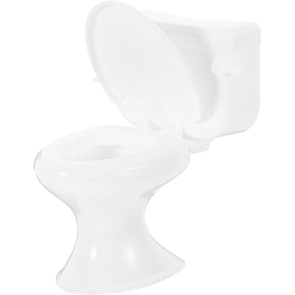 HEMOTON Mini Toilette Bianca per Casa delle Bambole, Accessorio Bagno in Miniatura Realistico
