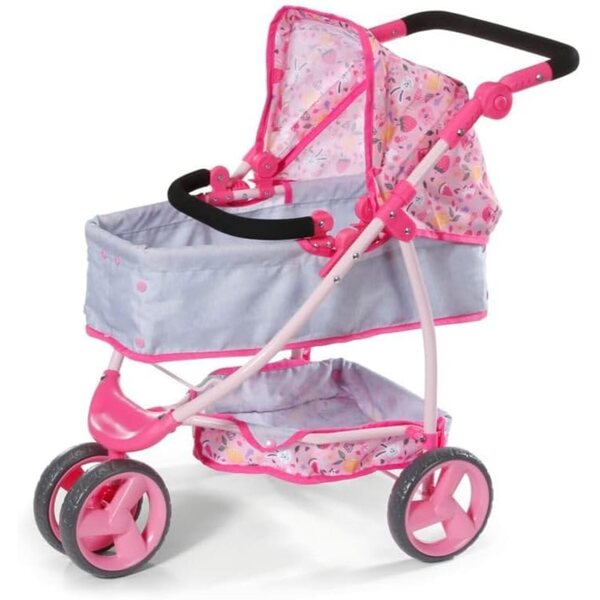 BABY born Kinderwagen umwandelbar in einen Jogger mit Verdeck für Puppen bis 43 cm