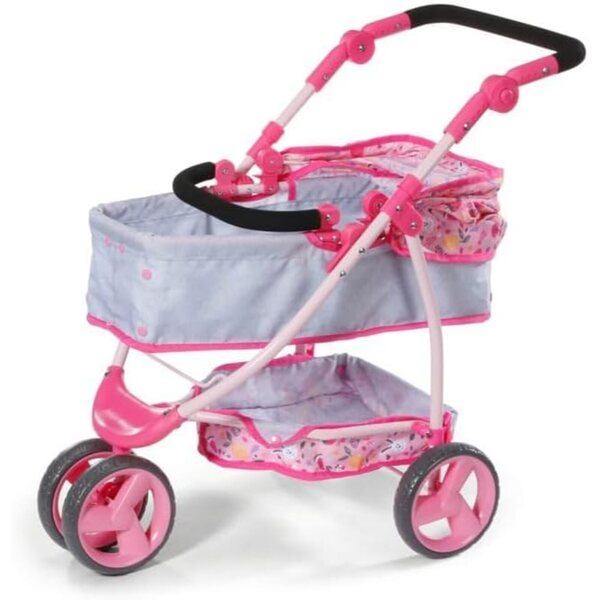 BABY born Kinderwagen umwandelbar in einen Jogger mit Verdeck für Puppen bis 43 cm