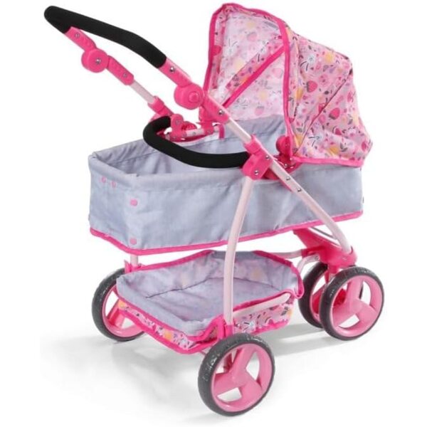 BABY born Kinderwagen umwandelbar in einen Jogger mit Verdeck für Puppen bis 43 cm
