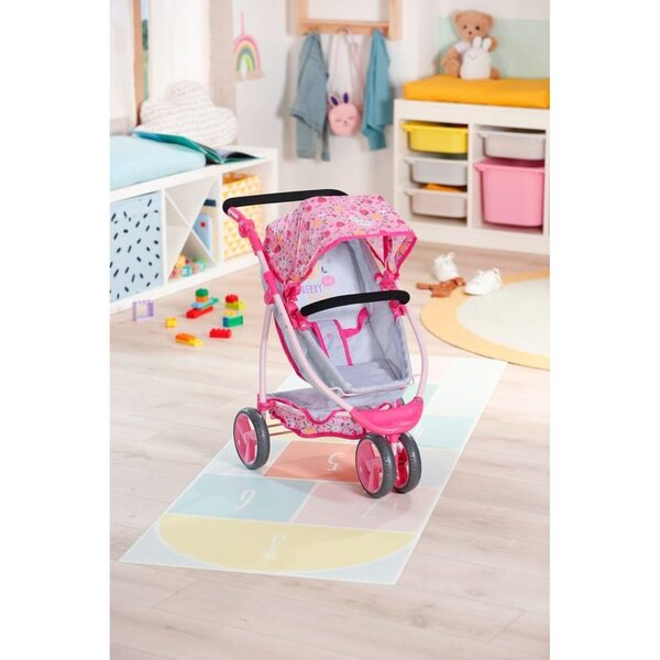 BABY born Kinderwagen umwandelbar in einen Jogger mit Verdeck für Puppen bis 43 cm