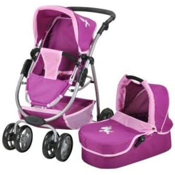 Combi Coco 2 in 1 Licorne für Puppen mit Landau und Poussette – verstellbarer Griff 41–71 cm