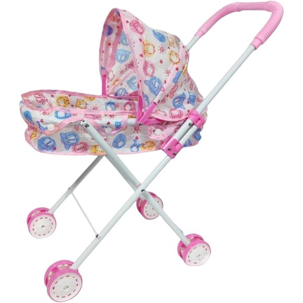 Fenteer Eisentuch Klapppuppe Kinderwagen Baby Rollenspiel Spielzeug