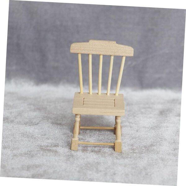 Mini Sedia in Legno per Casa delle Bambole - Decorazione e Accessorio Miniatura
