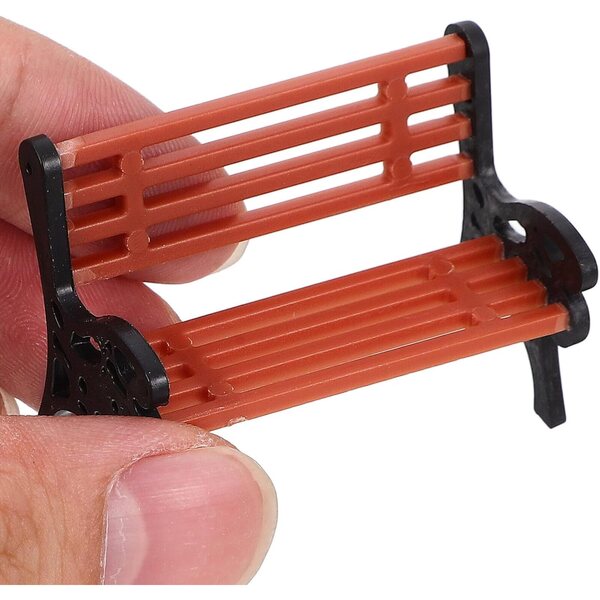 Set 4 Panchine Miniatura ERINGOGO per Casa delle Bambole e Scenari Creativi