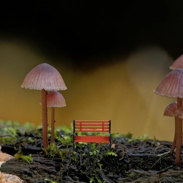 Set 4 Panchine Miniatura ERINGOGO per Casa delle Bambole e Scenari Creativi