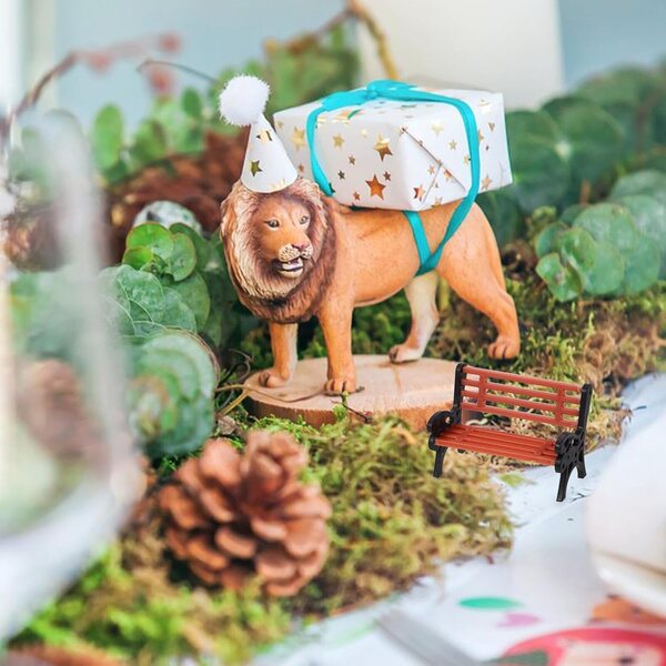 Set 4 Panchine Miniatura ERINGOGO per Casa delle Bambole e Scenari Creativi