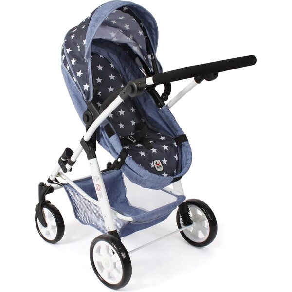 Bayer Chic 2000 Nele – 2 in 1 Kombi-Kinderwagen für Puppen bis 50 cm Marineblau
