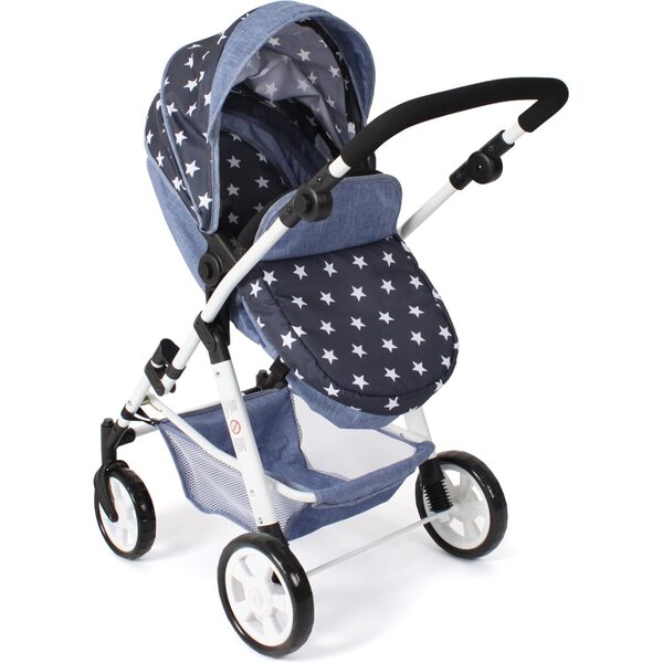 Bayer Chic 2000 Nele – 2 in 1 Kombi-Kinderwagen für Puppen bis 50 cm Marineblau