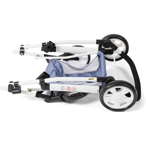 Bayer Chic 2000 Nele – 2 in 1 Kombi-Kinderwagen für Puppen bis 50 cm Marineblau