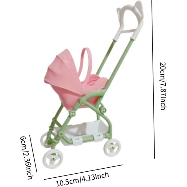 Mini-Puppenwagen aus robustem und realistischem PP für lehrreiches Spielen