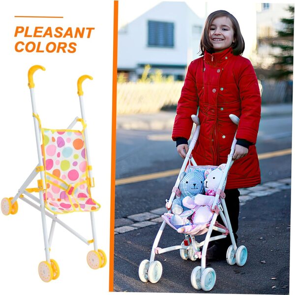 Realistisches und tragbares Puppen-Poussette 53x47x24 cm für Rollenspiele für Kinder