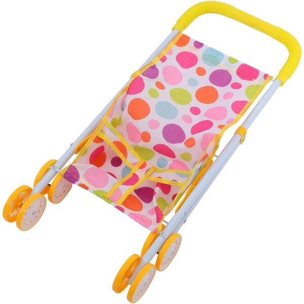 Biegsames Mini-Poussette für Puppen mit realistischem Design und einfach zu tragen