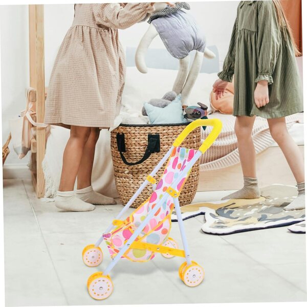 Biegsames Mini-Poussette für Puppen mit realistischem Design und einfach zu tragen