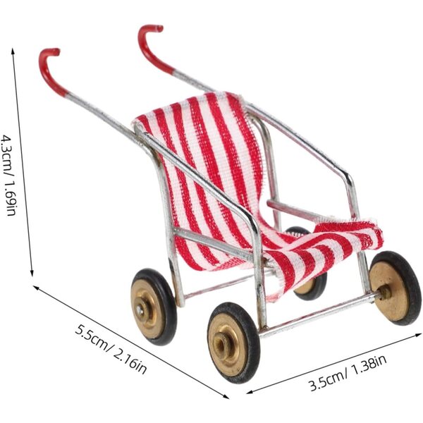 Mini-Poussette für Vaguelly-Puppen – Lernspiel und Heimdekoration