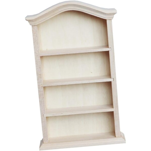 BESPORTBLE Mini Scaffale Portaoggetti in Legno per Casa delle Bambole, Vintage 15,5x9,3 cm