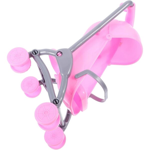 Vaguelly Set mit 2 realistischen und kompakten ABS-Puppenpoussetten zum Spielen und Dekorieren