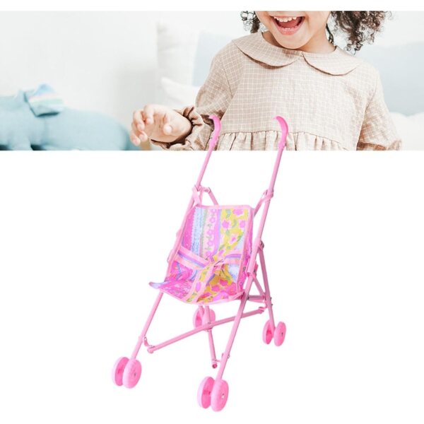 Spielzeug-Poussette für Puppen, Höhe 36 cm, Rollenspiele und Lernen