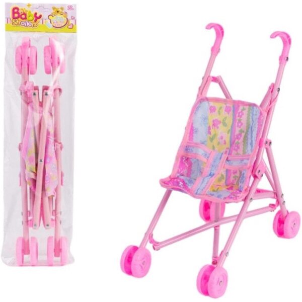 Spielzeug-Poussette für Puppen, Höhe 36 cm, Rollenspiele und Lernen