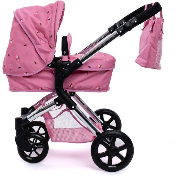 Roma Darcie Poussette für Puppen, verstellbar von 55 bis 78 cm – Rosa
