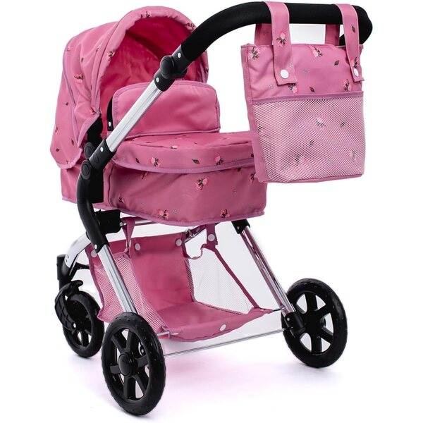 Roma Darcie Poussette für Puppen, verstellbar von 55 bis 78 cm – Rosa