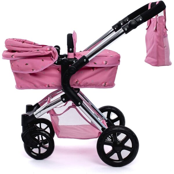 Roma Darcie Poussette für Puppen, verstellbar von 55 bis 78 cm – Rosa