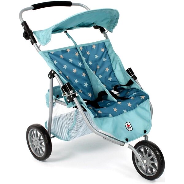 3-Rad-Jogging-Kinderwagen für Bayer Chic 2000-Puppen mit verstellbarem Griff