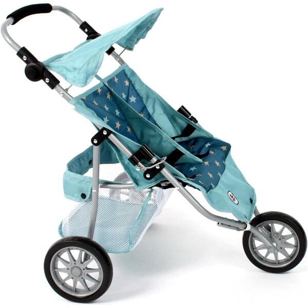 3-Rad-Jogging-Kinderwagen für Bayer Chic 2000-Puppen mit verstellbarem Griff