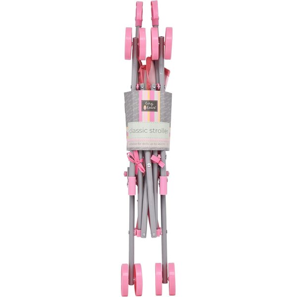 Klassischer Tiny Tears Kinderwagen für Puppen bis 46 cm, faltbar und sicher