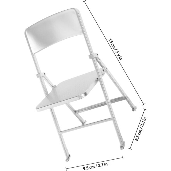 Sedia Pieghevole in Miniatura iplusmile per Casa delle Bambole Realistica ed Elegante