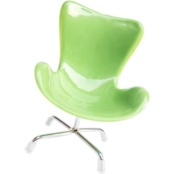 Vaguelly Mini Sedia da Computer in plastica verde per decorazioni e collezioni