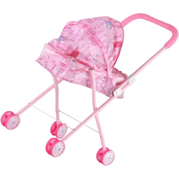 Zusammenklappbarer PP-Puppenwagen, Baby-Rollenspiel, ideales Geschenk