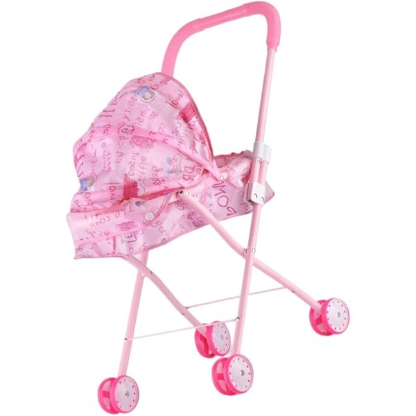 Zusammenklappbarer PP-Puppenwagen, Baby-Rollenspiel, ideales Geschenk
