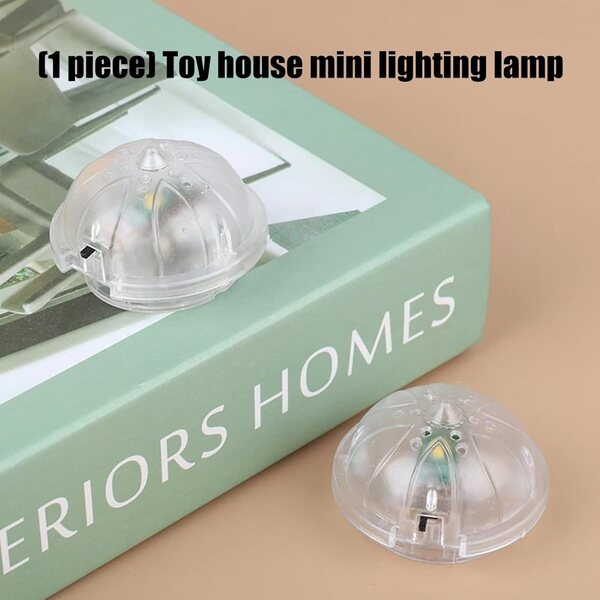 Lampade Miniatura Casa di Bambola 2 Pezzi ABS Luce Morbida Facile Installazione