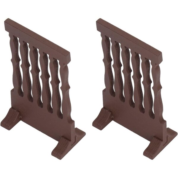 2 Pezzi Schermo Retrò in Legno per Casa delle Bambole 1:12 Mobili Miniatura Vintage